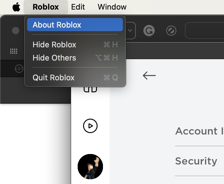Roblox - About Roblox on Mac